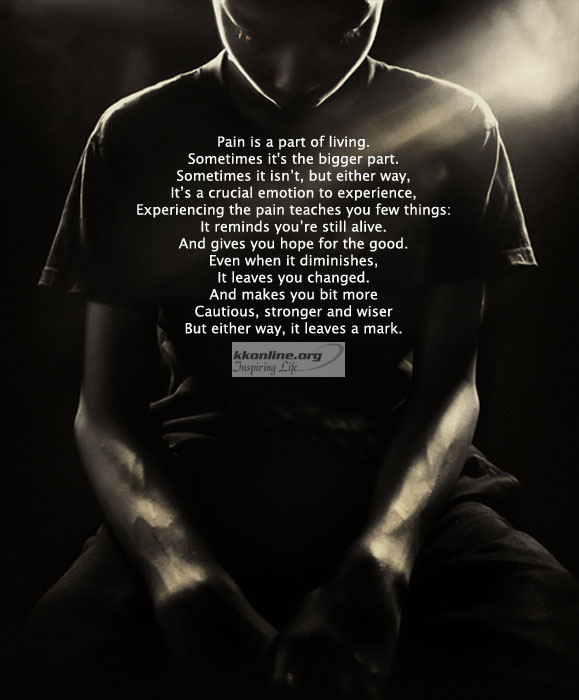 Experience the pain