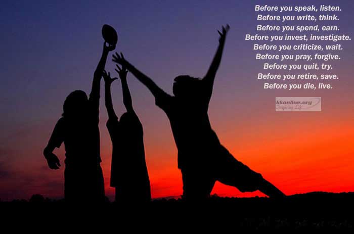 Instructions for life