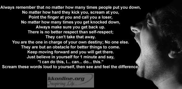 Self respect