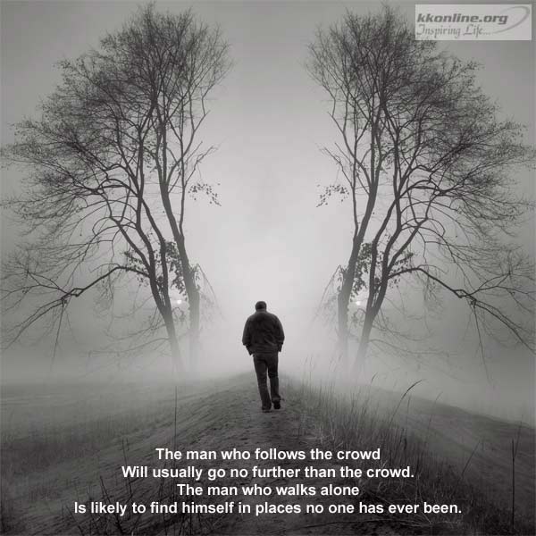 Walk alone